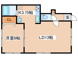 梅内マンションの物件間取画像